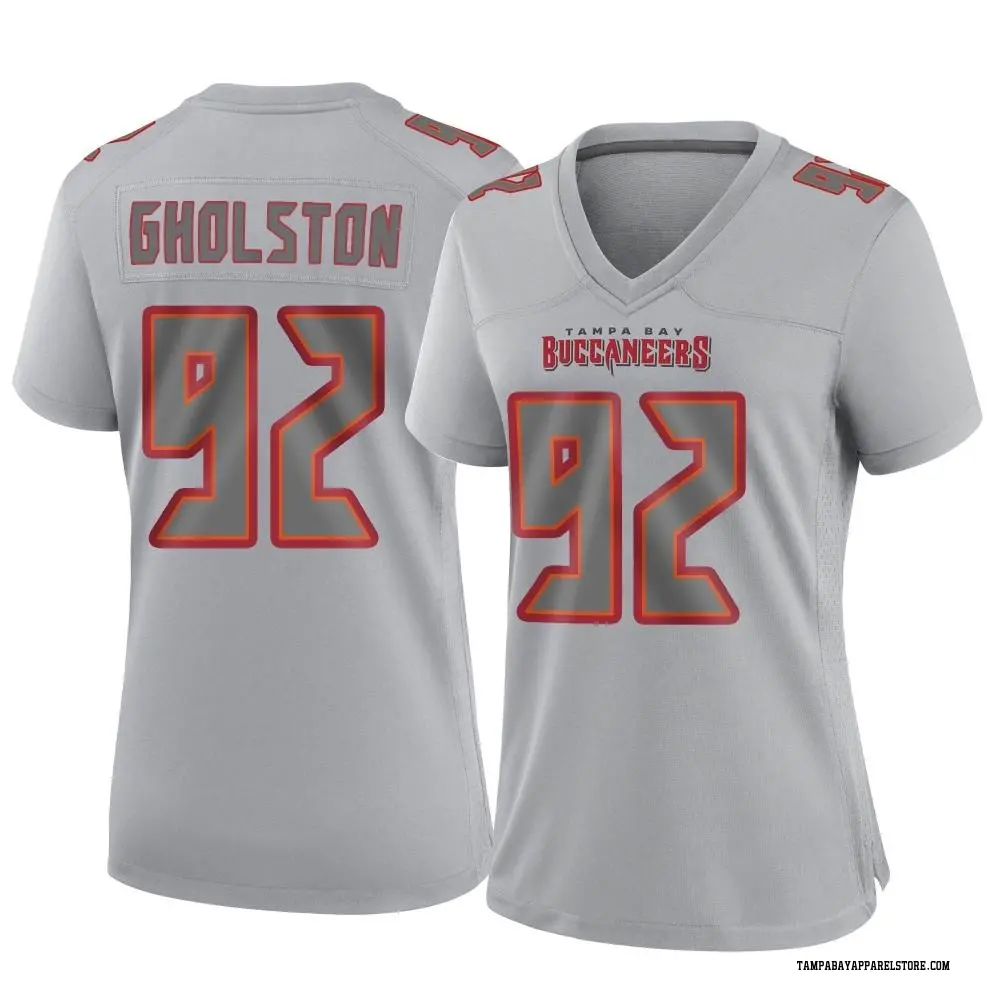 William Gholston Women's Game Gray Tampa Bay Buccaneers Atmosphere Fashion Jersey