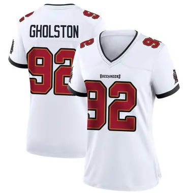 William Gholston Women's Game White Tampa Bay Buccaneers Jersey