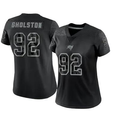 William Gholston Women's Limited Black Tampa Bay Buccaneers Reflective Jersey