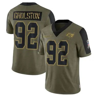 William Gholston Youth Limited Olive Tampa Bay Buccaneers 2021 Salute To Service Jersey